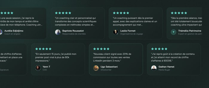 Témoignage client